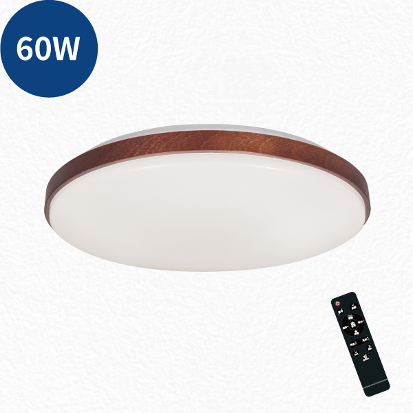 LED Oxylos Ceiling Light 60W (Walnut)